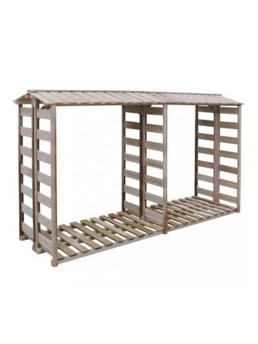 Sonata Навес за дърва за огрев, 300x100x176 cм, FSC импрегниран бор