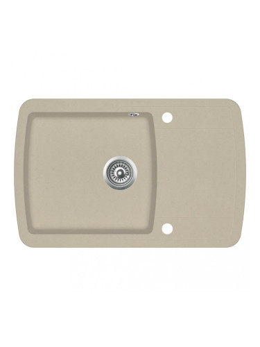 Sonata Гранитна кухненска мивка с едно корито, бежова