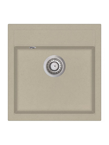 Sonata Гранитна кухненска мивка с едно корито, бежова