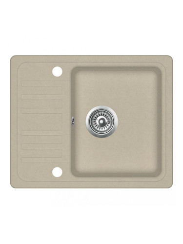 Sonata Гранитна кухненска мивка с едно корито, бежова