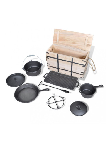 Комплект чугунени съдове – 9 части