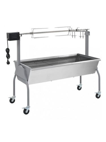 Изпичащо барбекю с шиш и електрически мотор