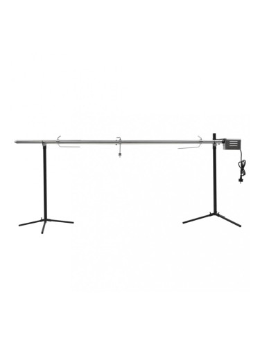 Sonata Шиш за чеверме с мотор, неръждаема стомана, 207x45x81 см