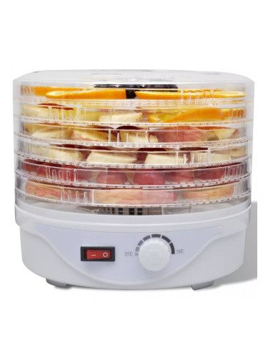 Дехидратор за храни с 6 тавички, кръгъл