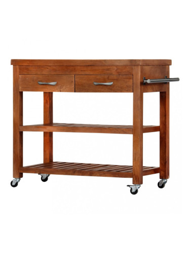 Sonata Кухненска количка, 100x48x89 см, акация масив