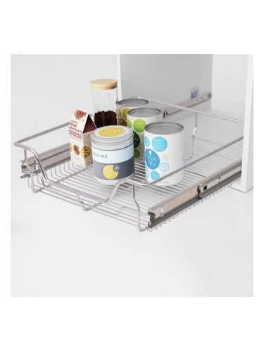 Sonata Телени кошници, плъзгащи се, 2 бр, сребристи, 500 мм