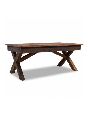 Sonata Маса за кафе, регенерирана дървесина масив, 110x60x45 cм