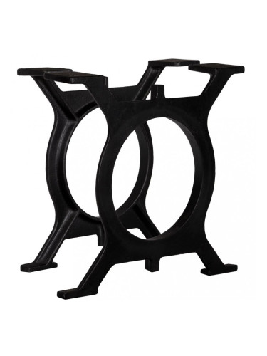 Sonata Крака за маса за кафе, 2 бр, O-образни, чугун