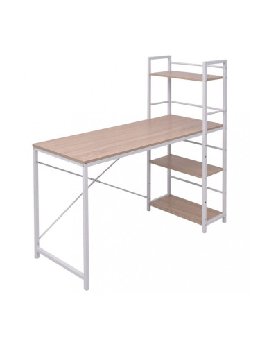 Sonata Бюро с 4 библиотечни рафта, дъб