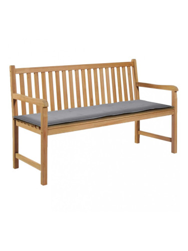 Sonata Възглавница за градинска пейка, сива, 150x50х3 см