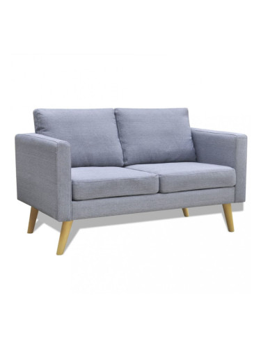 Sonata Двуместен диван, тапицерия от плат, светлосив