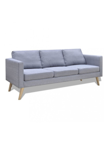 Sonata Триместен диван, тапицерия от плат, светлосив