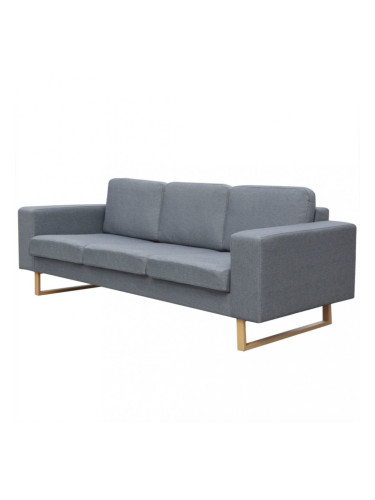 Sonata 3-местен диван, текстил, светлосив