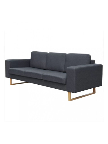 Sonata 3-местен диван, текстил, тъмносив