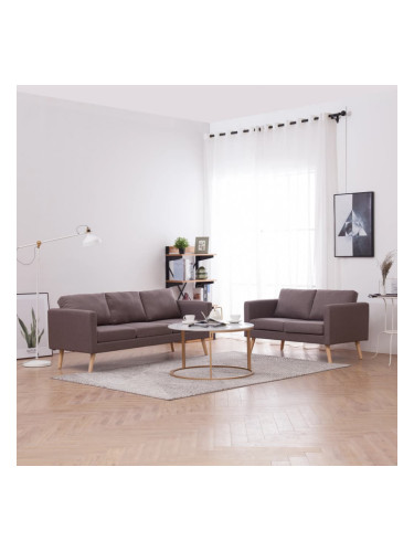 Sonata Комплект дивани, 2 части, текстил, таупе