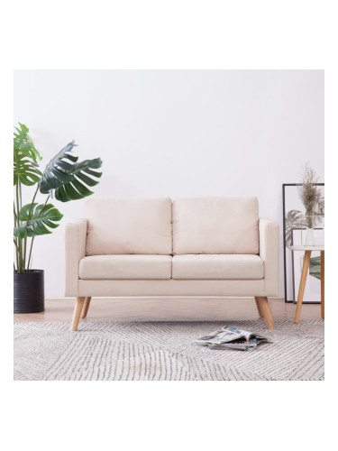 Sonata 2-местен диван, текстил, кремав