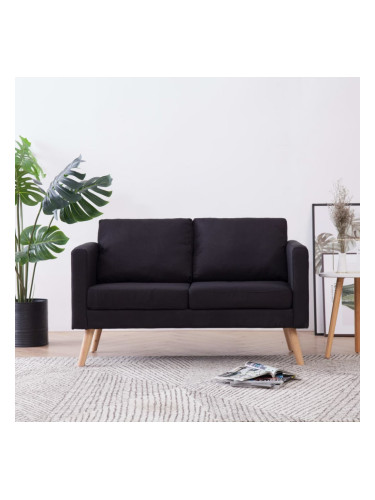 Sonata 2-местен диван, текстил, черен