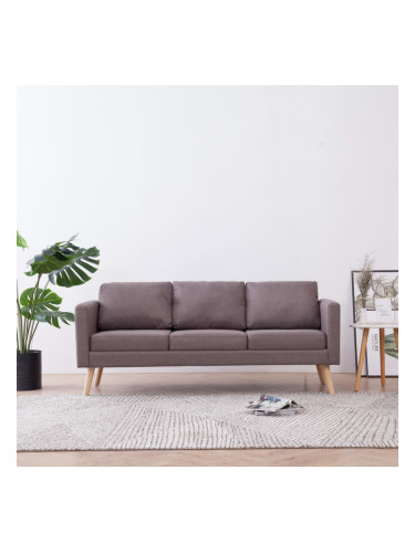 Sonata 3-местен диван, текстил, таупе