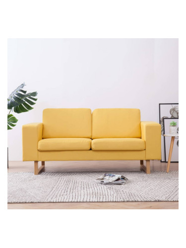 Sonata 2-местен диван, текстил, жълт