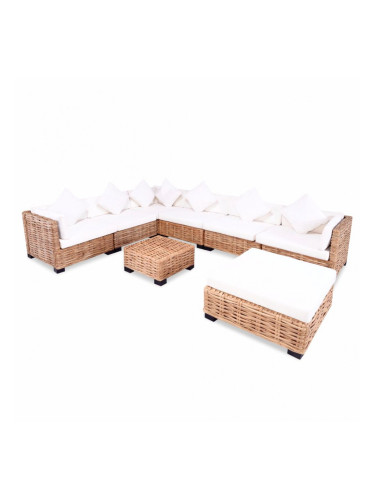 Sonata Комплект мека мебел, 27 части, естествен ратан