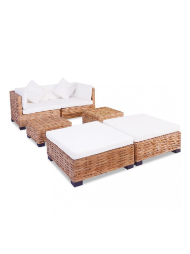Sonata Комплект мека мебел, 16 части, естествен ратан