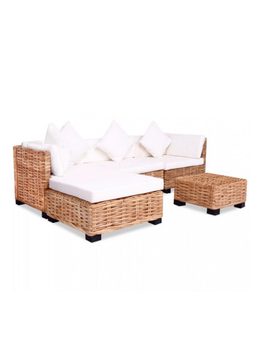 Sonata Комплект мека мебел, 14 части, естествен ратан