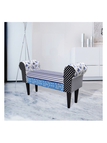 Елегантна кушетка в бяло & синьо