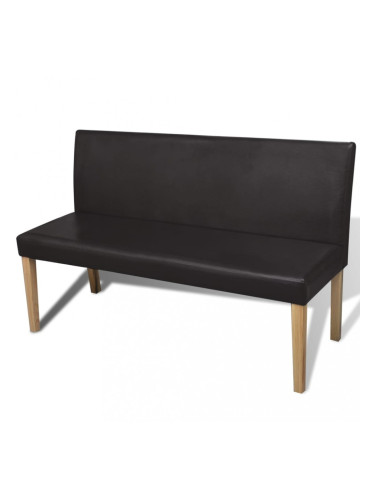 Луксозна пейка за дома или офиса, цвят: тъмнокафяв