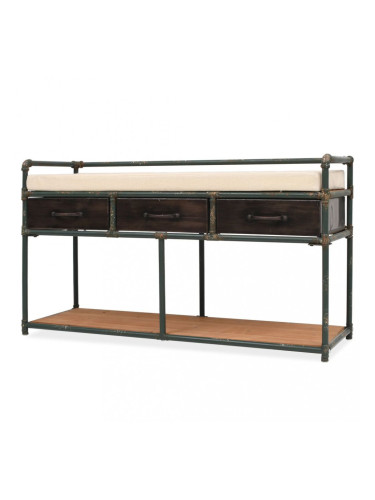 Sonata Пейка за съхранение с възглавница, 107,5x34,5x59 см