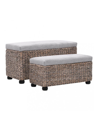 Sonata Комплект от 2 пейки от морска трева, сиви