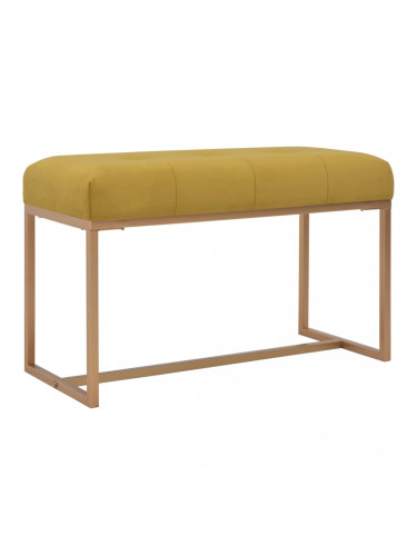 Sonata Пейка, 80 см, кадифе с цвят горчица