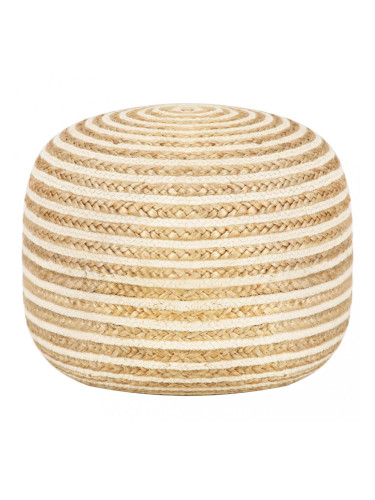 Sonata Ръчно изработен пуф, 45x30 см, юта