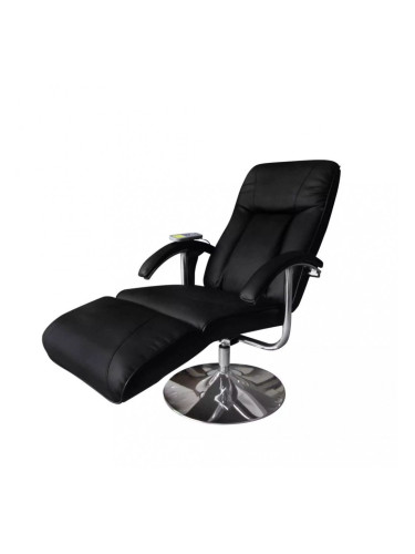 Sonata Масажен стол, електрически, изкуствена кожа, регулируем, черен