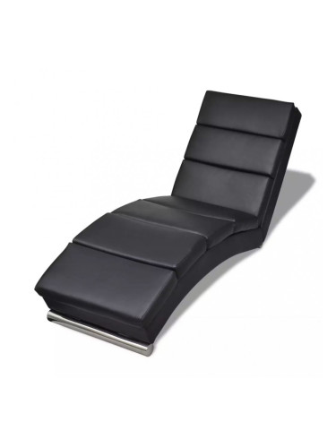 Sonata Кушетка-шезлонг, изкуствена кожа, черна