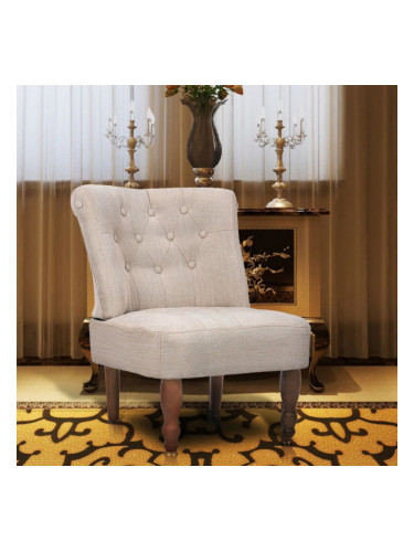 Sonata Фотьойл във френски стил, кремав, текстил