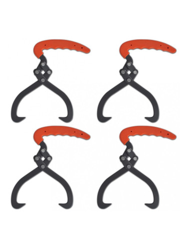 Клещи за дърва с PVC дръжка - 4 броя