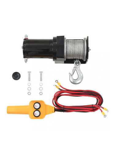 Електрическа лебедка, капацитет 907 кг, 12 V