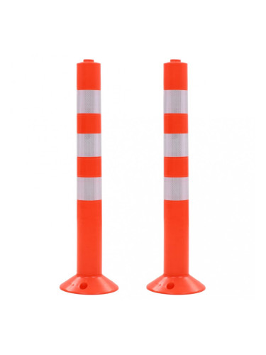 Sonata Сигнални колчета за контрол на трафика, 2 бр, пластмаса, 75 см