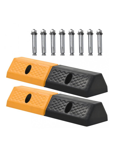 Sonata Гумени ограничители за паркинги, 2 бр, 49x15x9 см