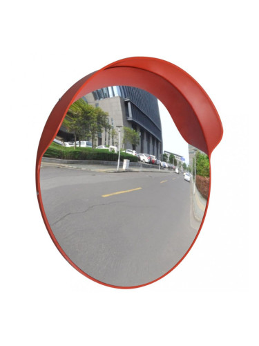 Изпъкнало пътно огледало PC пластмаса, оранжево, 60 см външно