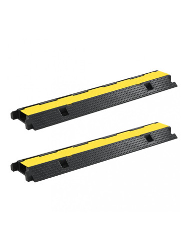 Sonata Защитни рампи за кабели, 2 бр, 1 канал, гума, 100 см