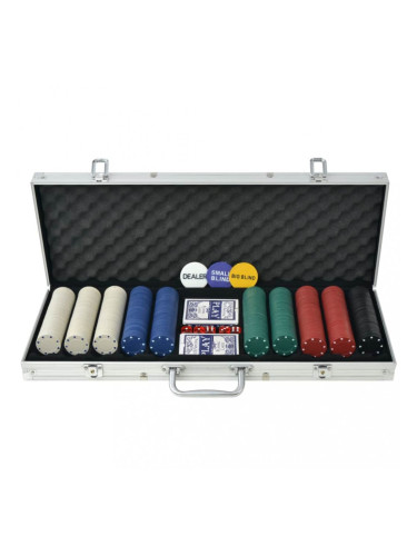 Sonata Покер комплект с 500 чипа, алуминий