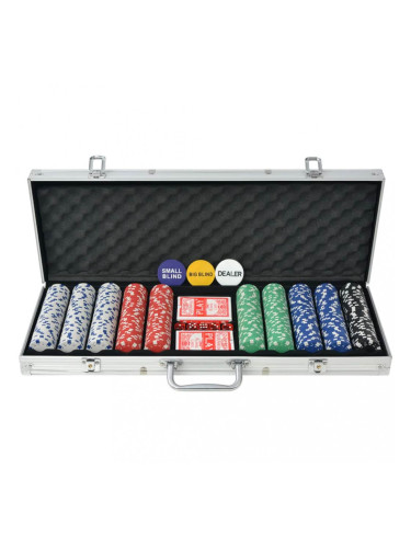 Sonata Покер комплект с 500 чипа, алуминий