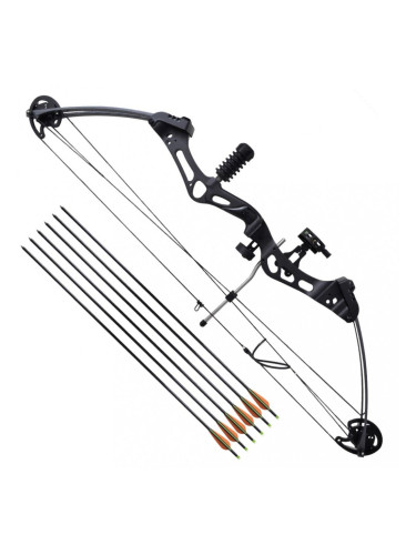 Съставен лък за възрастни с аксесоари и стрели от фибростъкло