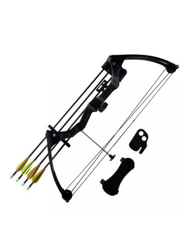 Юношески комплект лък с принадлежности и алуминиеви стрели