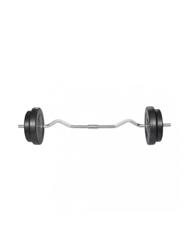 Извит лост за вдигане на тежести, 30 кг