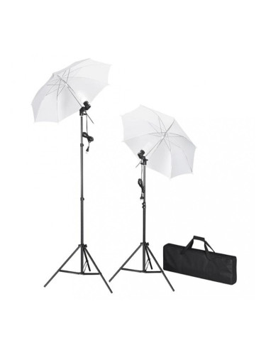 Комплект за студийно осветление с два чадъра