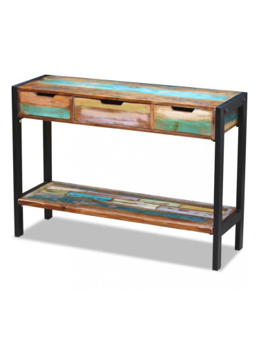 Sonata Страничен шкаф с 3 чекмеджета, солидно регенерирано дърво