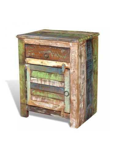 Sonata Шкаф/крайна маса с 1 чекмедже и врата, регенерирано дърво