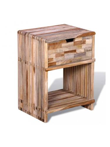 Sonata Нощно шкафче от регенерирано тиково дърво